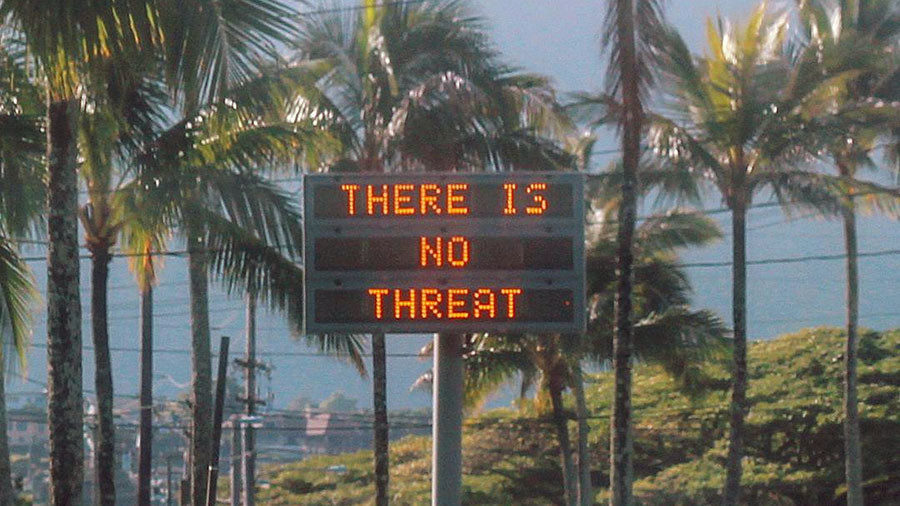 no missile threat hawaii
