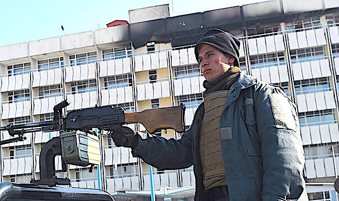 Click to enlarge Afghan policeman