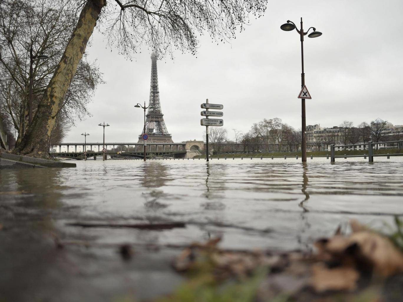 River Seine flooded