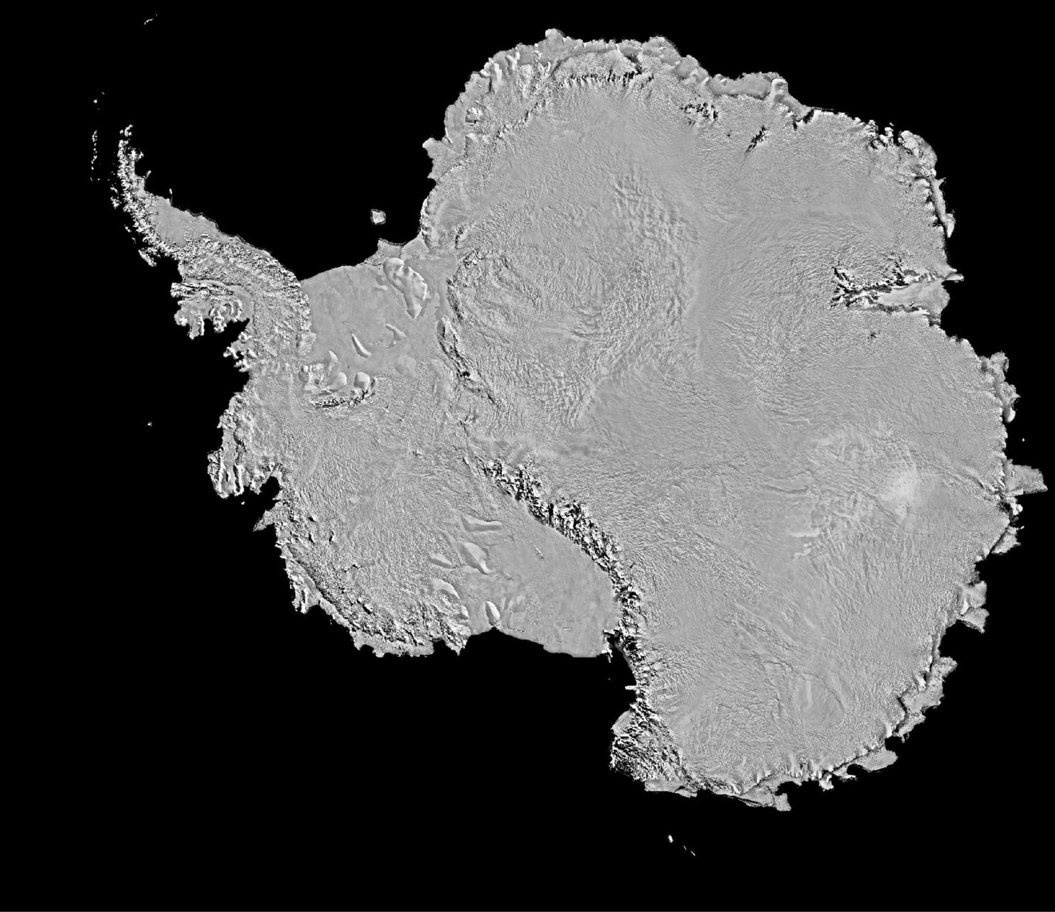 2013-2014 MODIS Mosaic of Antarctica. Courtesy of National Snow and Ice Data Center and NASA.