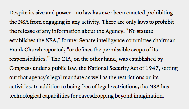 Click to enlarge NSA SID today over classification doc