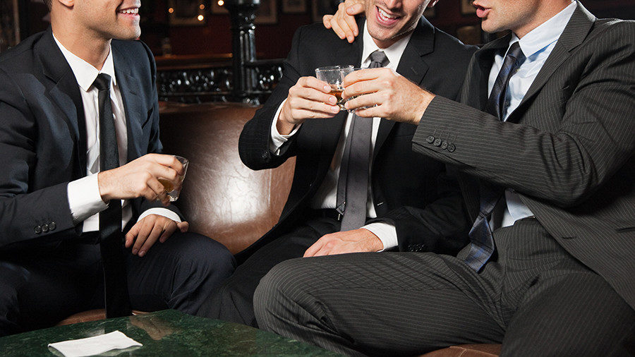 men drinking