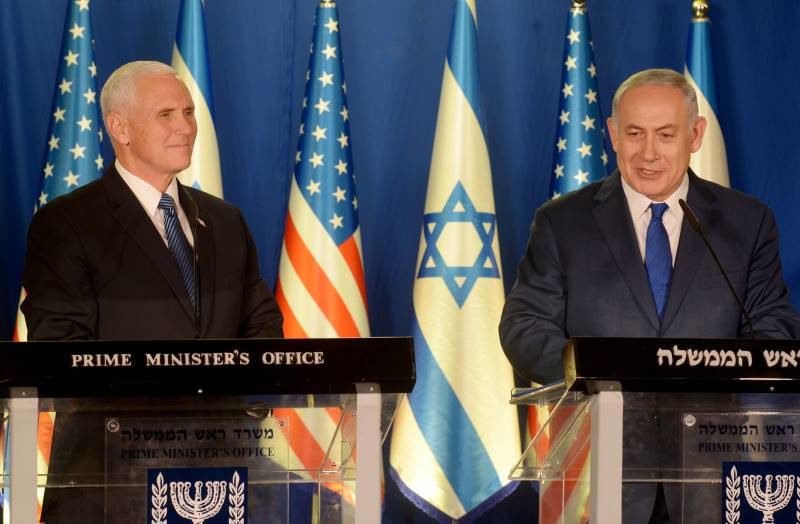 Click to enlarge Pence netanyahu