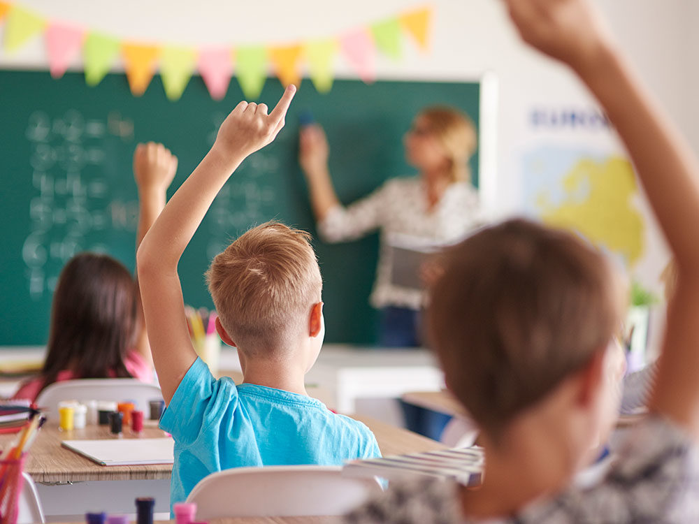 Click to enlarge children in class