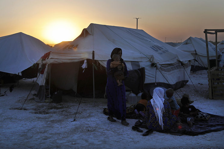 Click to enlarge Syrian refugee camp