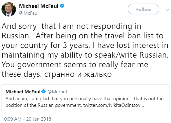 Michael McFaul tweet 1