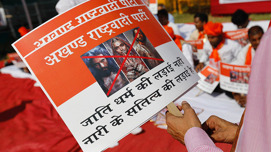 Click to enlarge Rajput community protest