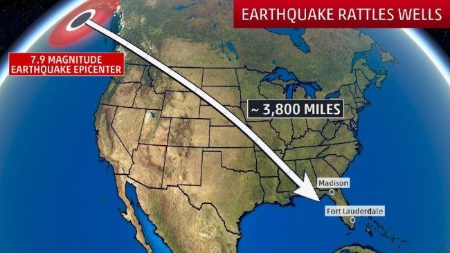 Alaska earthquake Florida wells