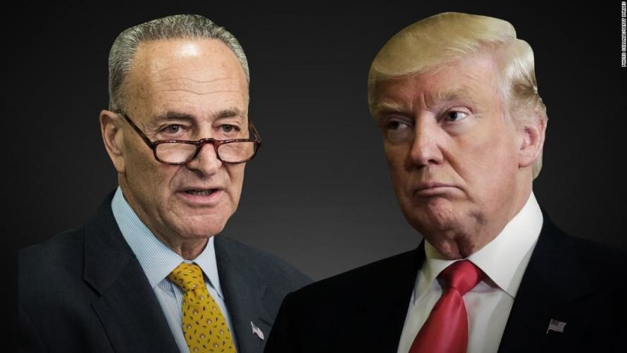 Click to enlarge Chuck Schumer Donald Trump