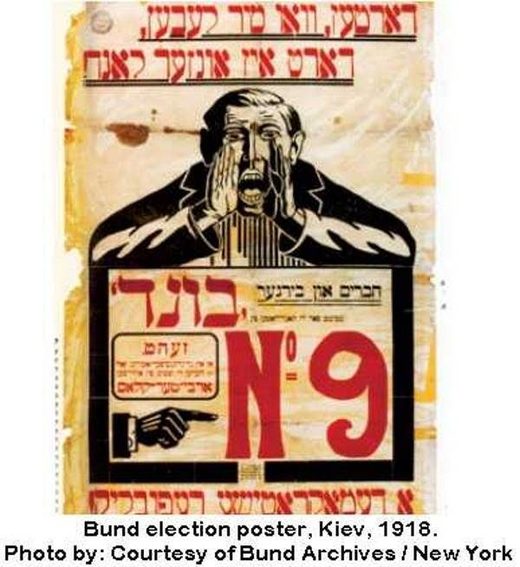 Bund poster russianzionism jews