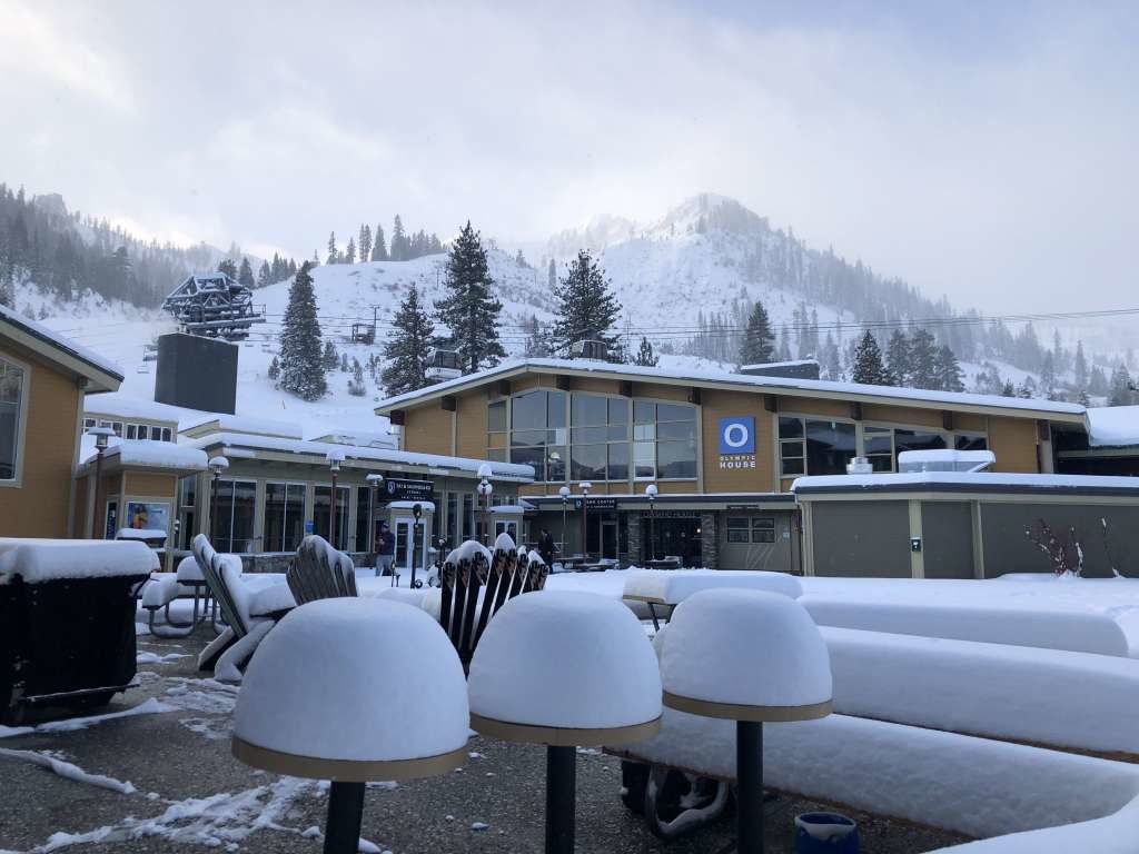 Click to enlarge Squaw Valley on January 25, 2018 after receiving over a foot of snow.