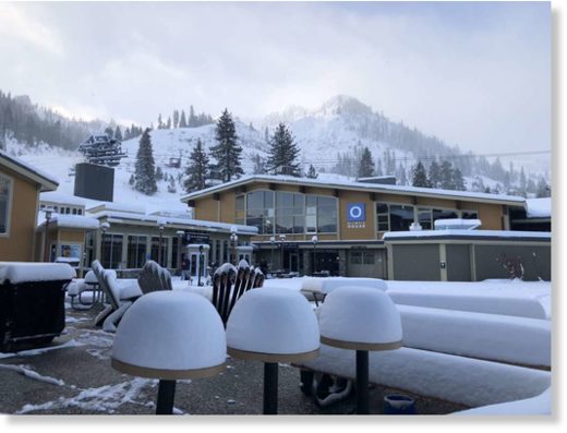 Squaw Valley on January 25, 2018 after receiving over a foot of snow.