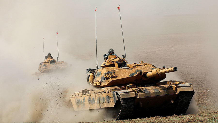 Click to enlarge Soldiers driving tanks