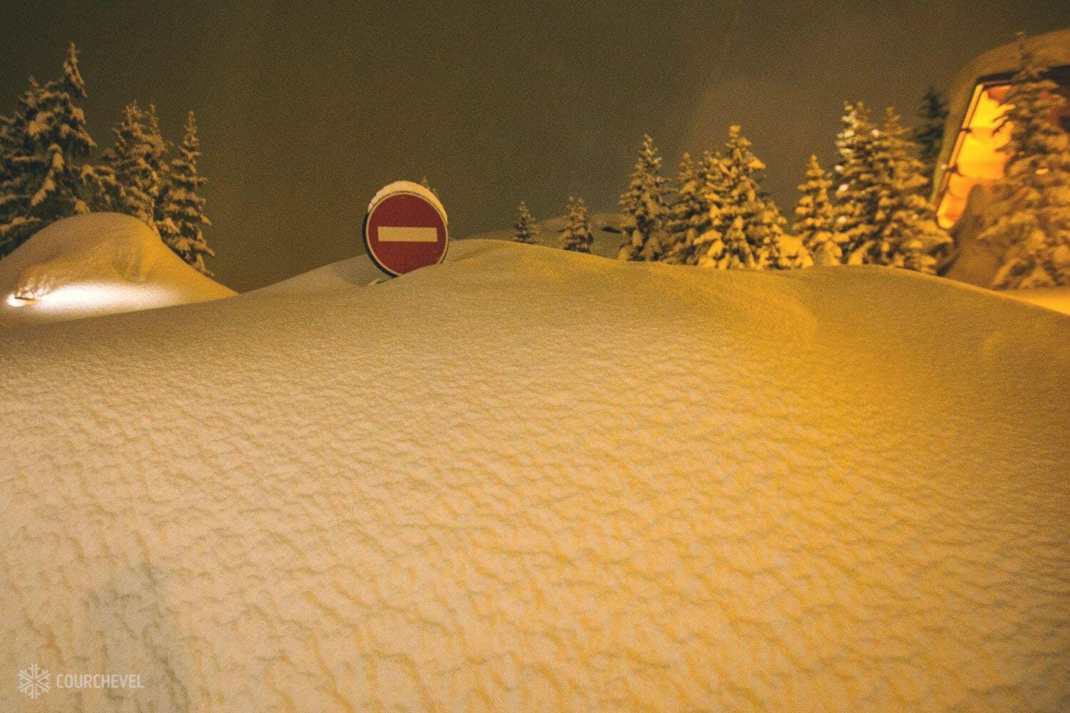 Well we think it’s a road?  Courchevel say they’ve had 545cm of snowfall so far this season.
