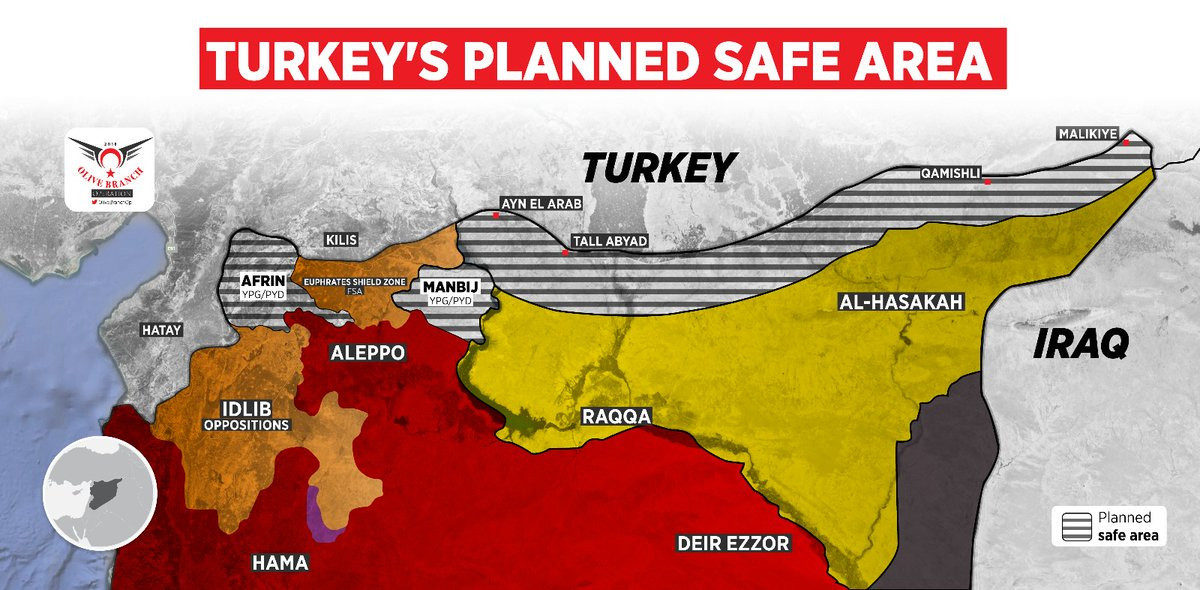 Click to enlarge security safe zone Syria Turkey