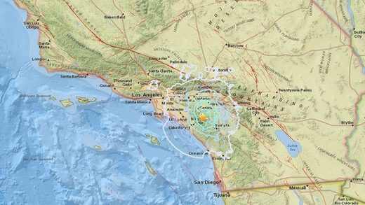 trabuco canyon los angeles earthquake jan 2018