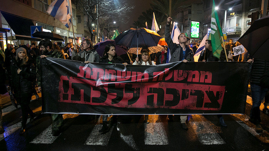 israel protesters netanyahu