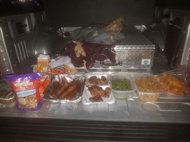 Confiscated food