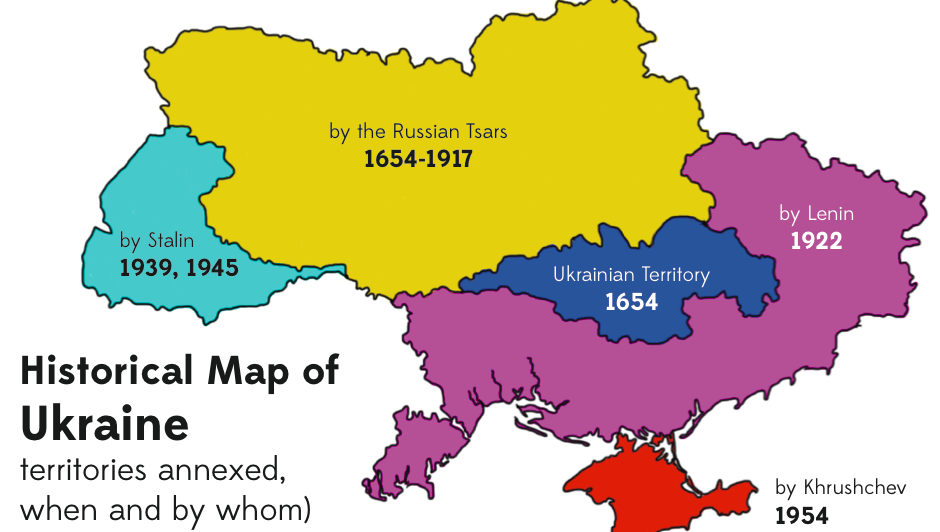 Click to enlarge Historical Map of Ukraine