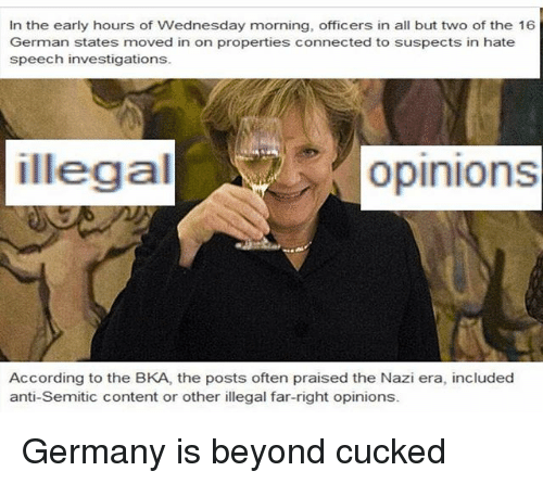 germany illegal opinions