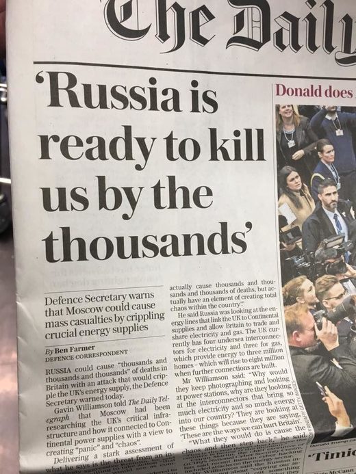 Click to enlarge british headline russia