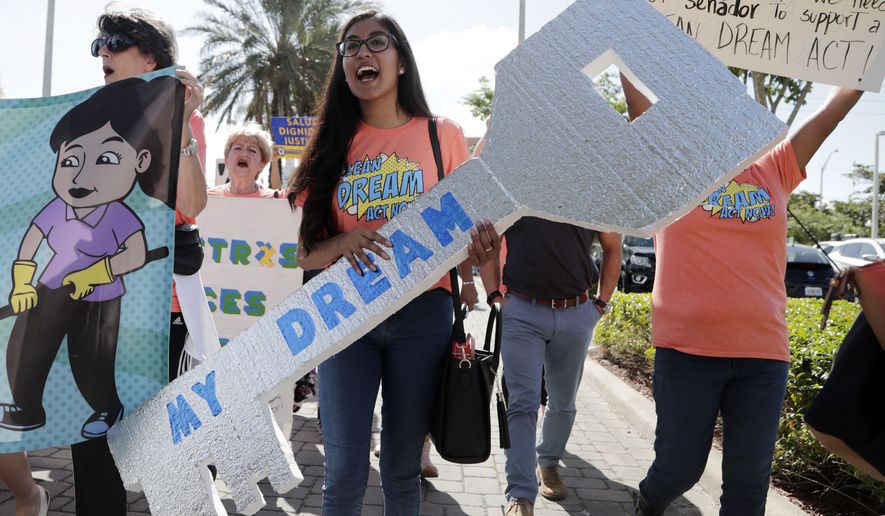 Click to enlarge Dreamer protest