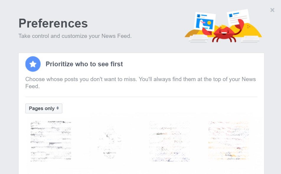 Click to enlarge facebook feed settings screenshot 3
