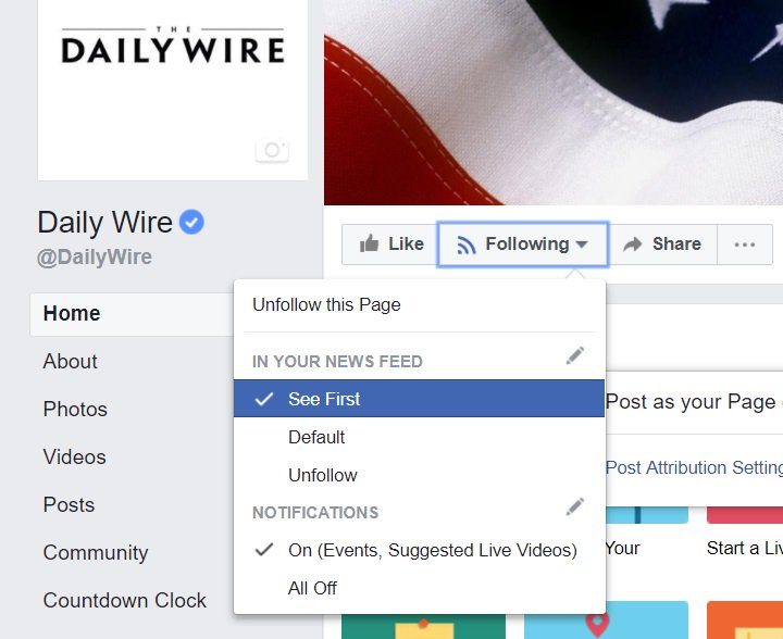 Click to enlarge facebook feed settings screenshot 4