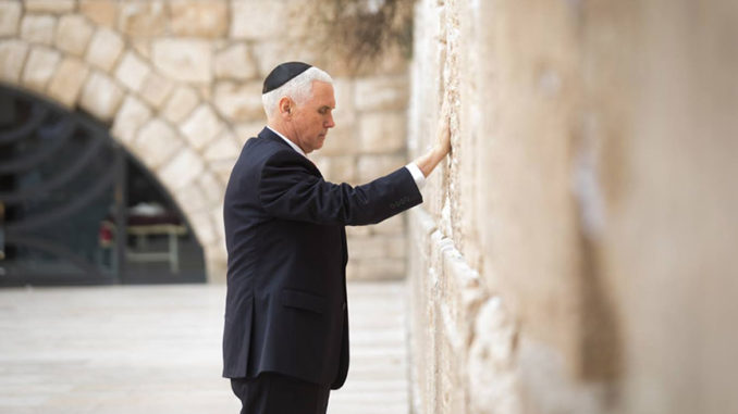 Mike Pence Israel Wall
