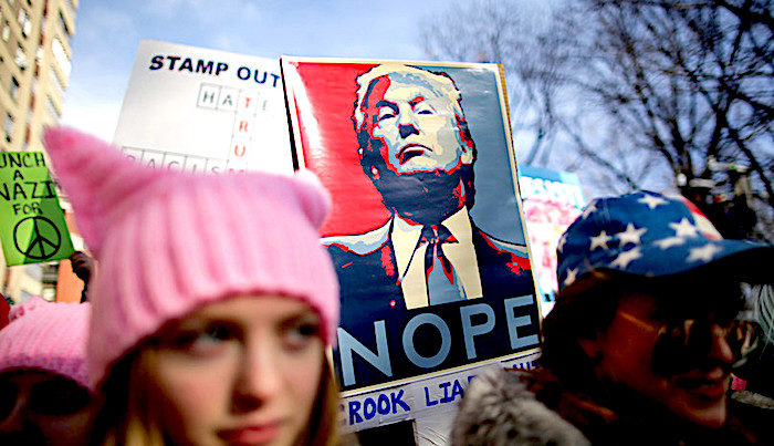 Women march