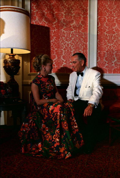 Click to enlarge Lyndon Johnson and Mathilde Krim