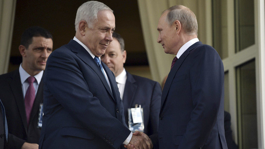 Israeli Prime Minister Benjamin Netanyahu and Russian President Vladimir Putin
