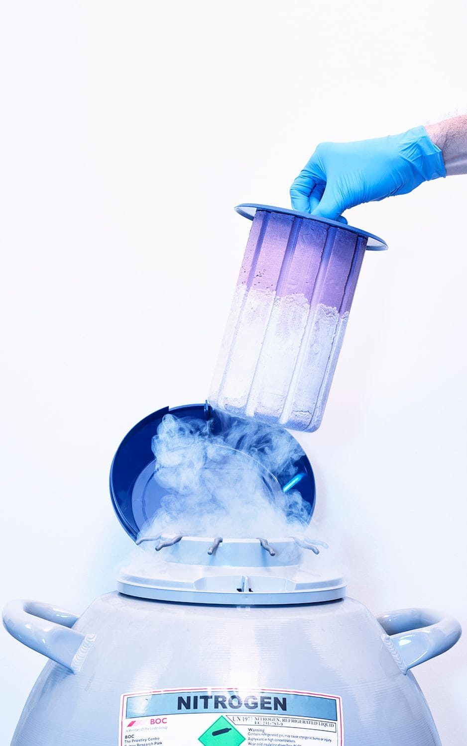 Click to enlarge Cryogenic storage of sperm
