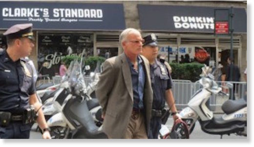 Finkelstein being arrested