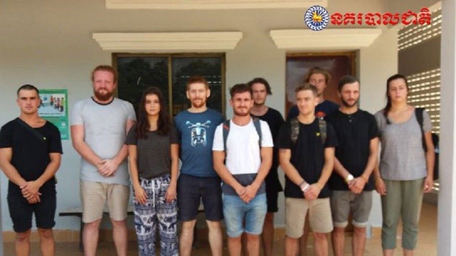 5 Britons charged over 'pornographic dancing' in bar drinks competition in Cambodia