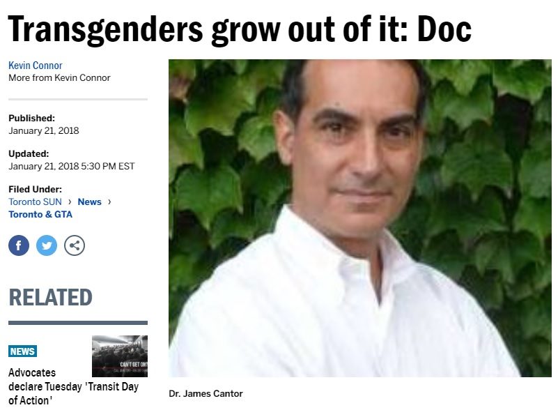 Click to enlarge doctor article about transgenders