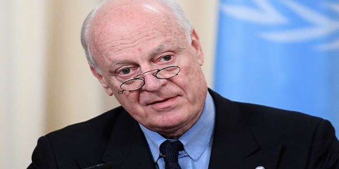 Click to enlarge UN Special Envoy for Syria Staffan De Mistura