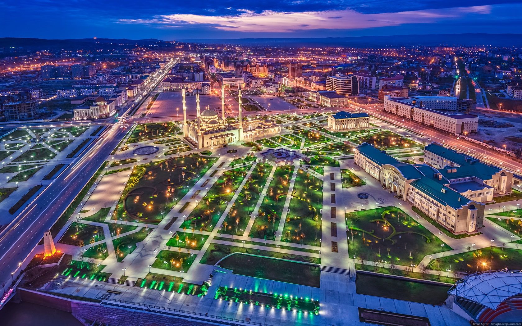 grozny by night