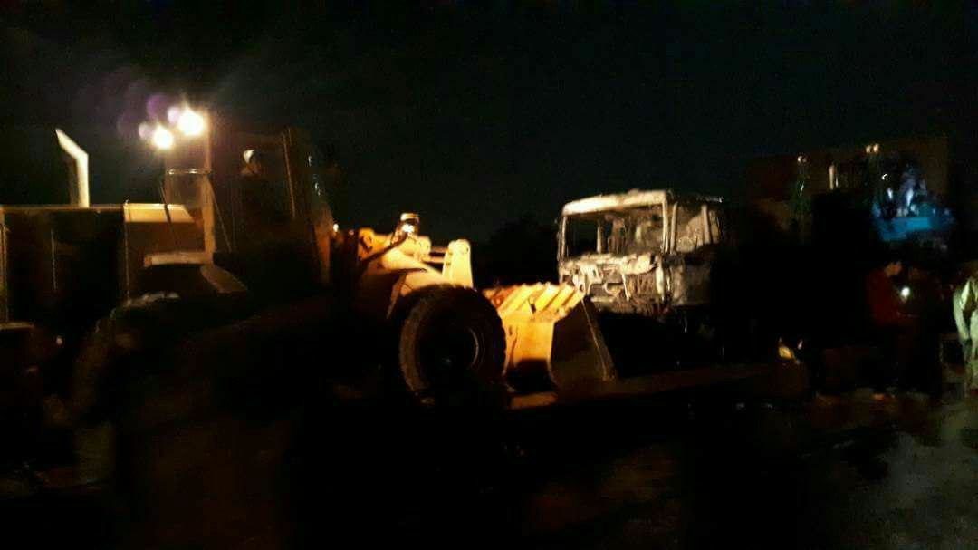 Click to enlarge Turkish convoy halted