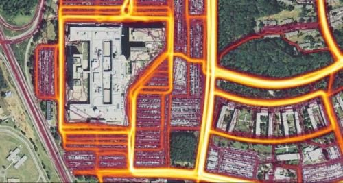 Click to enlarge NSA Headquarters, Fort Meade, MD strava heat map