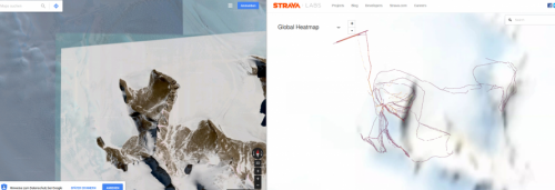 Click to enlarge Antartica strava heat map
