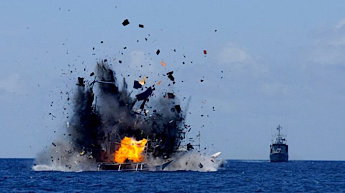 explosion on sea
