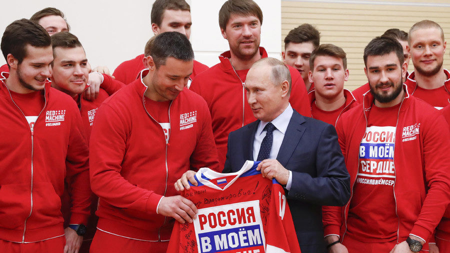 putin russian athletes