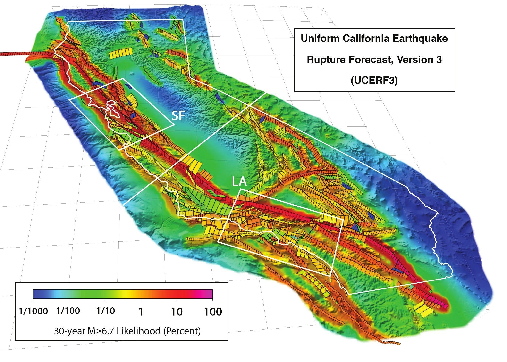 California’s major faults