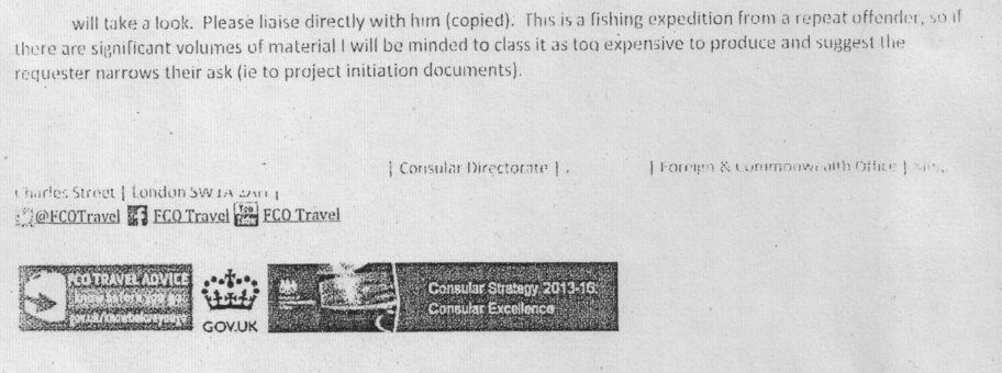 Click to enlarge Tom Secker FOIA request