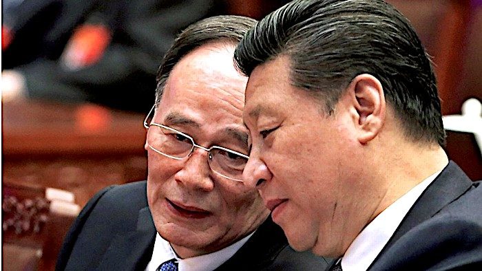 Click to enlarge Wang Qishan/ Xi Jinping