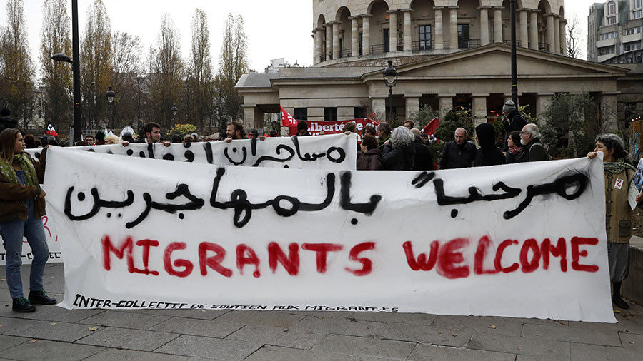 French students demonstration immigration France Paris