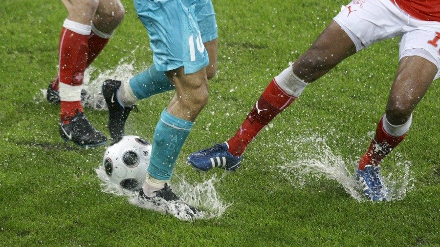Turkey's and Switzerland's soccer players