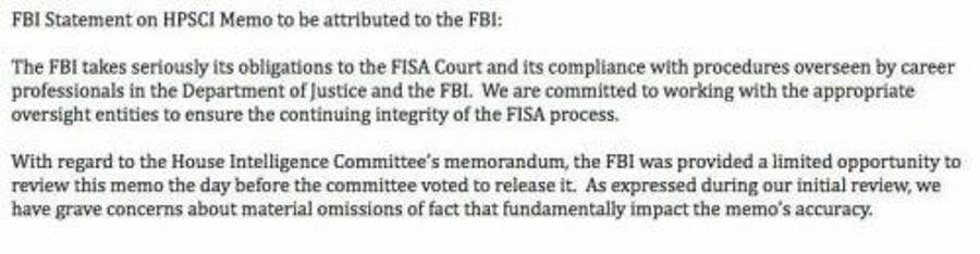 FBI FISA memo