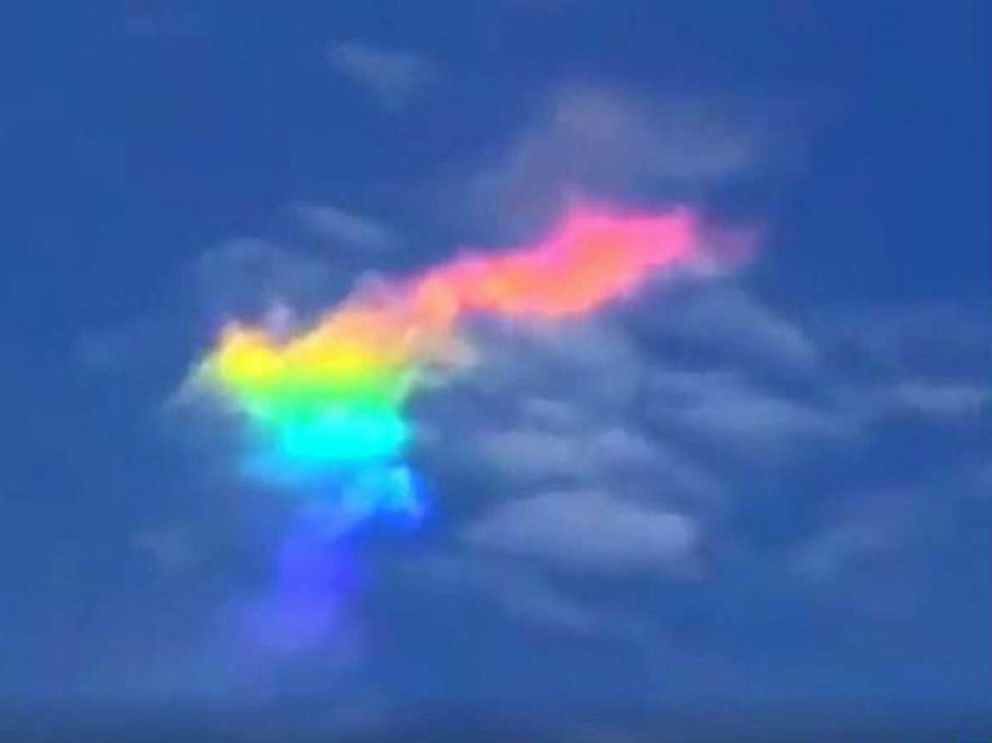Click to enlarge Rainbow cloud over Brazil